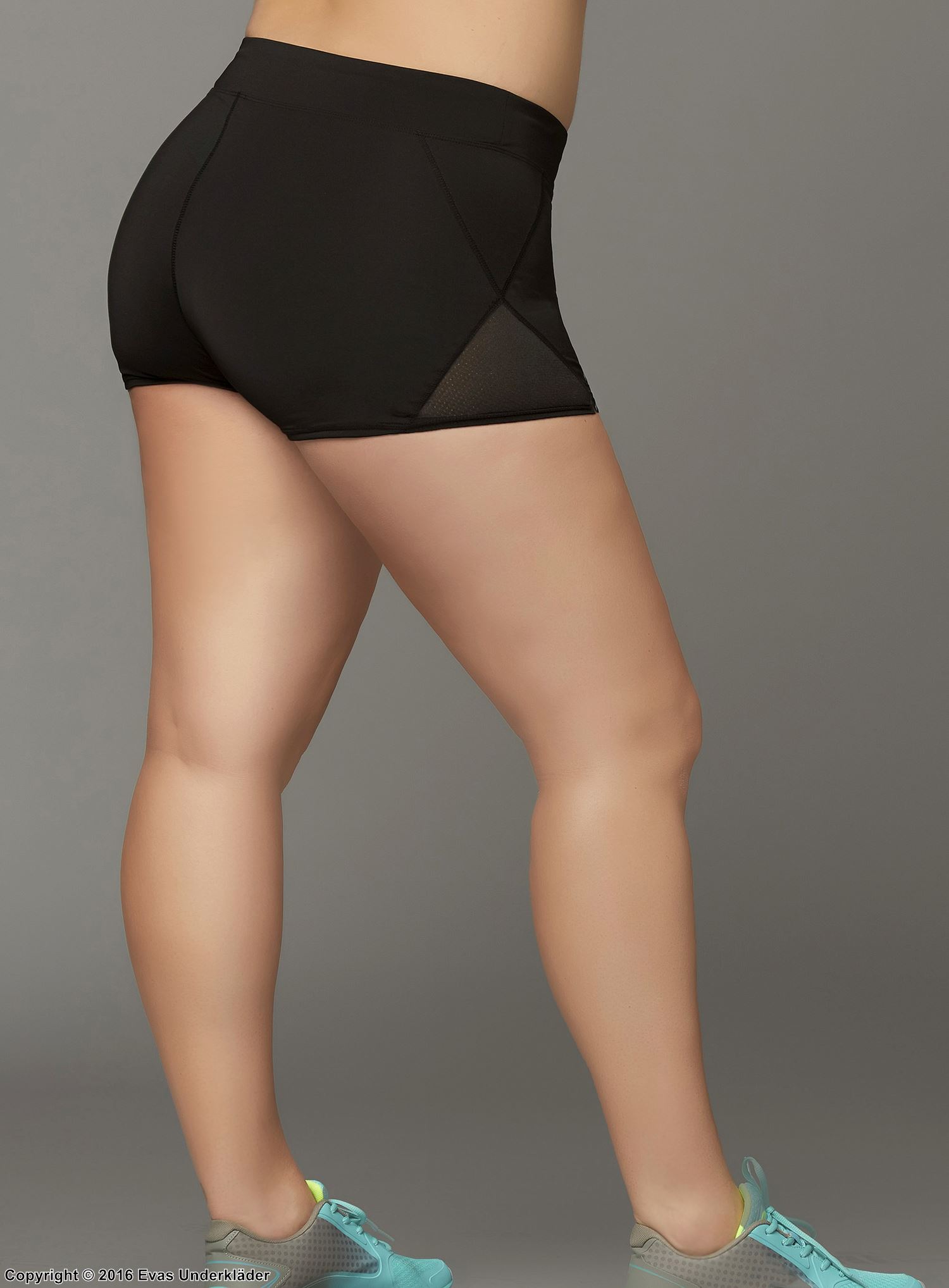 Tränings-shorts i kort modell, plus size